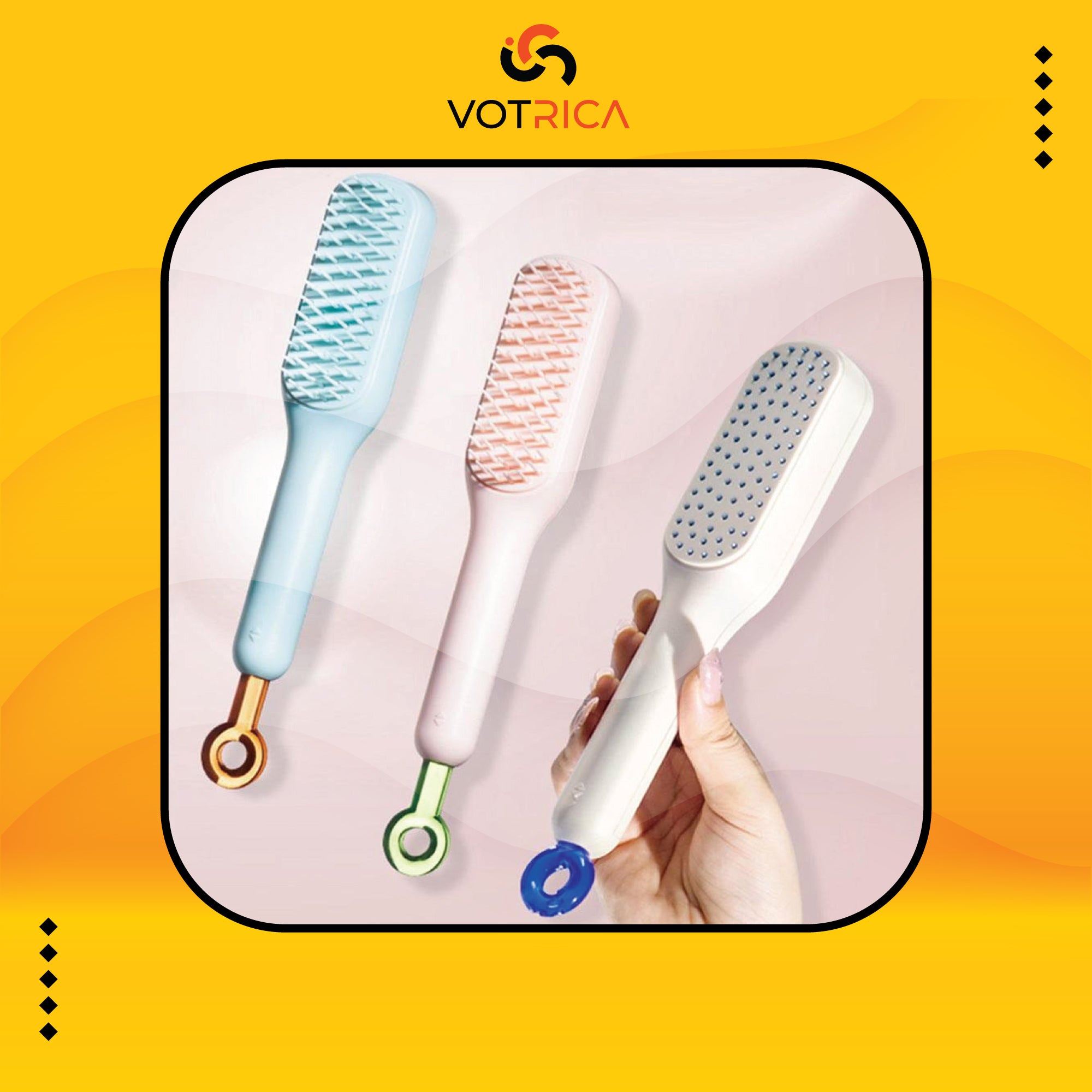 Magic Self Cleaning Hair Brush