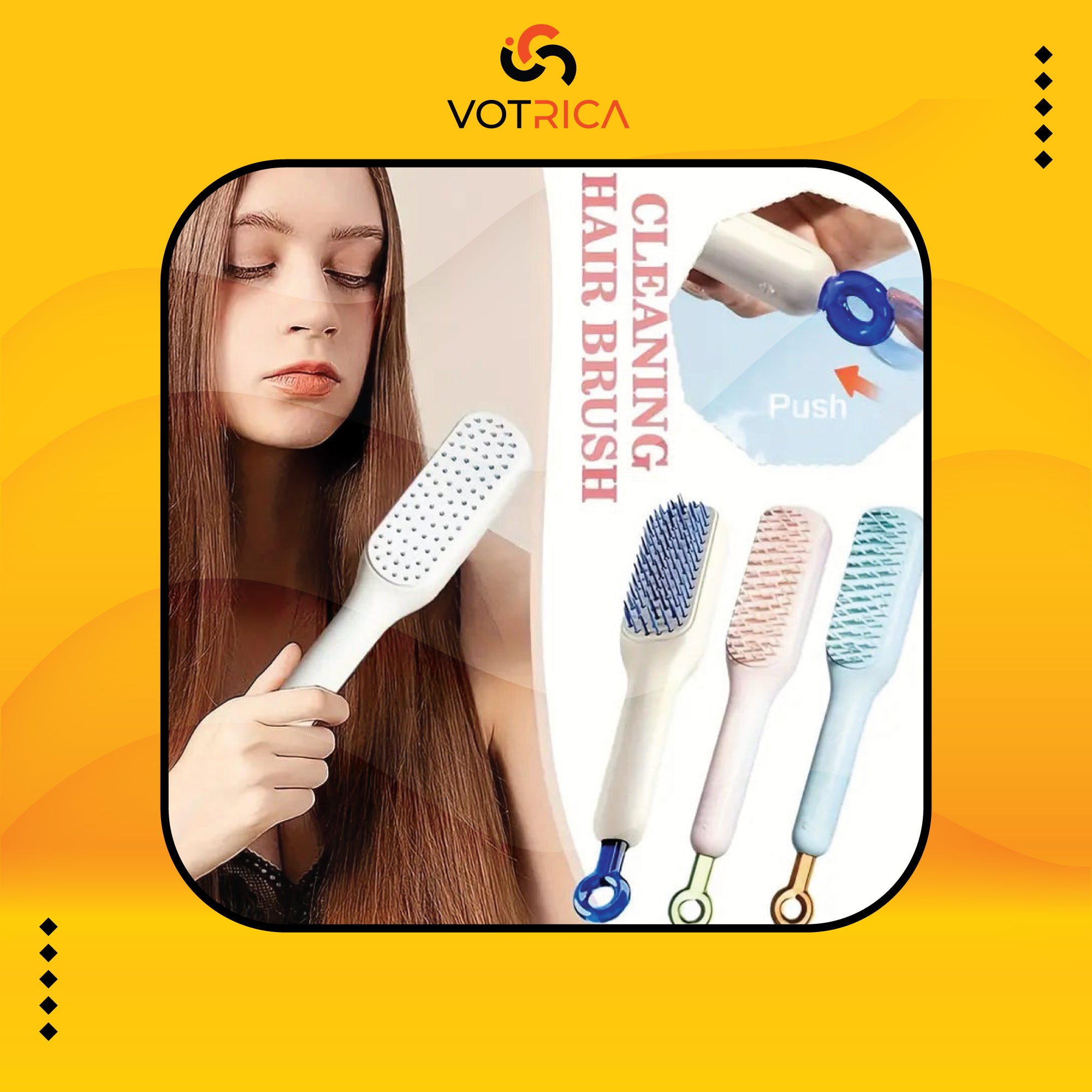 Magic Self Cleaning Hair Brush