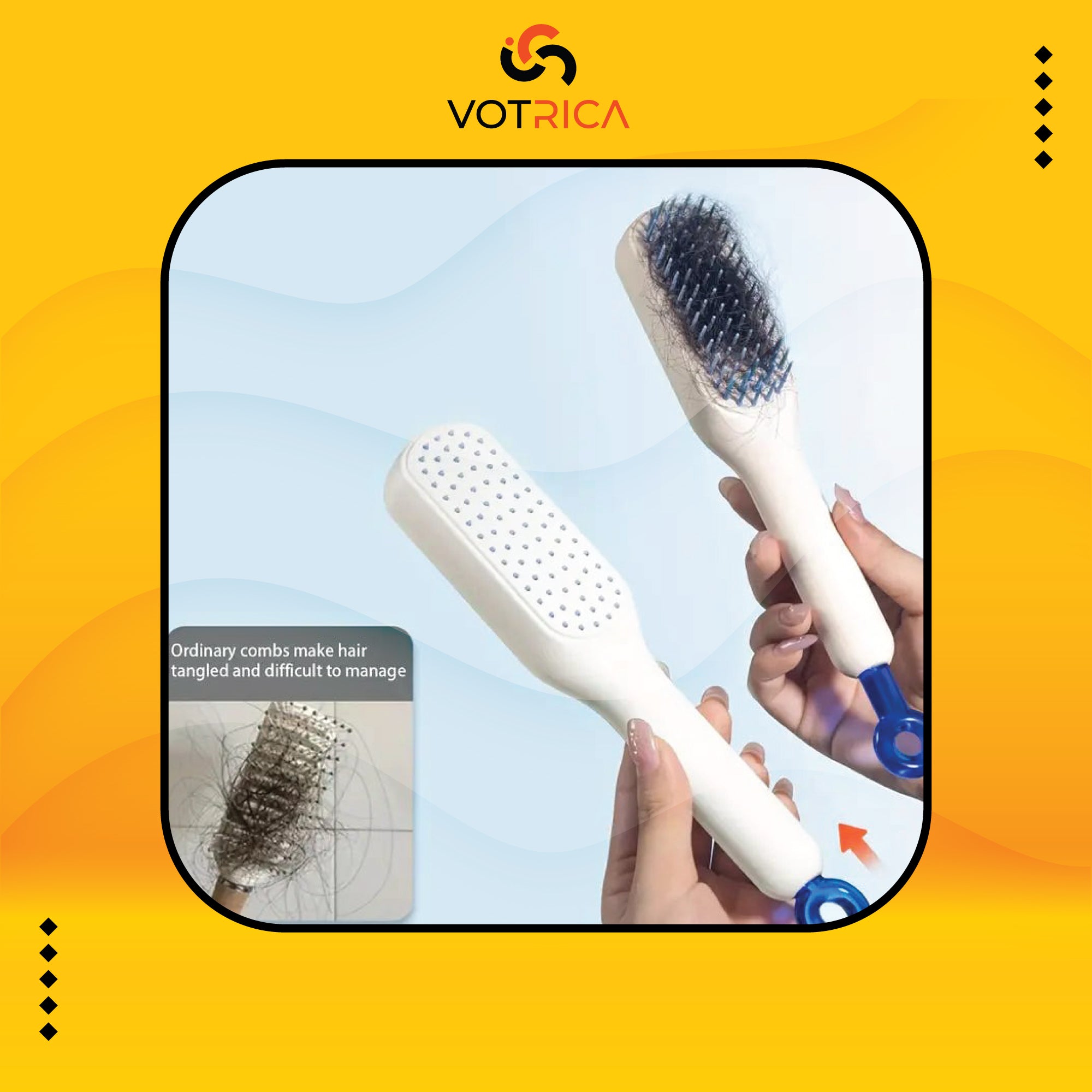 Magic Self Cleaning Hair Brush