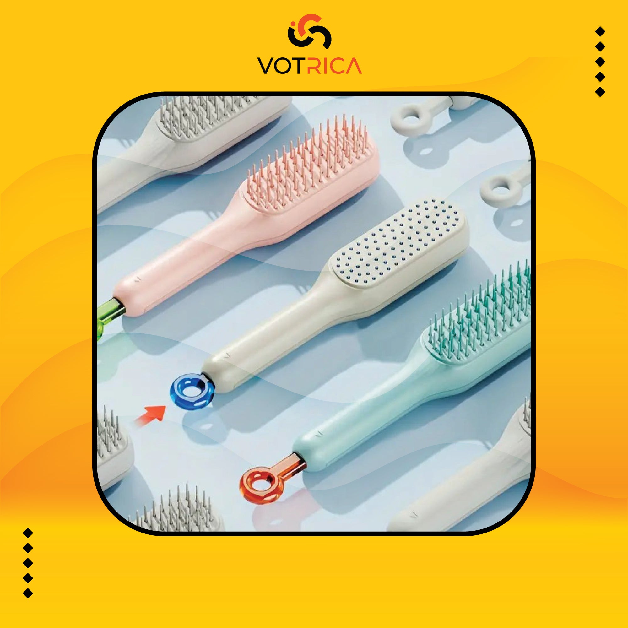 Magic Self Cleaning Hair Brush