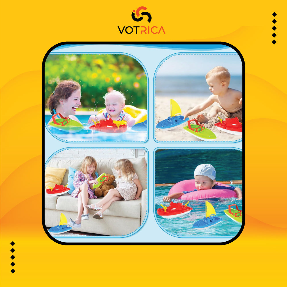 Plastic Toy Boats for Toddlers 1-3