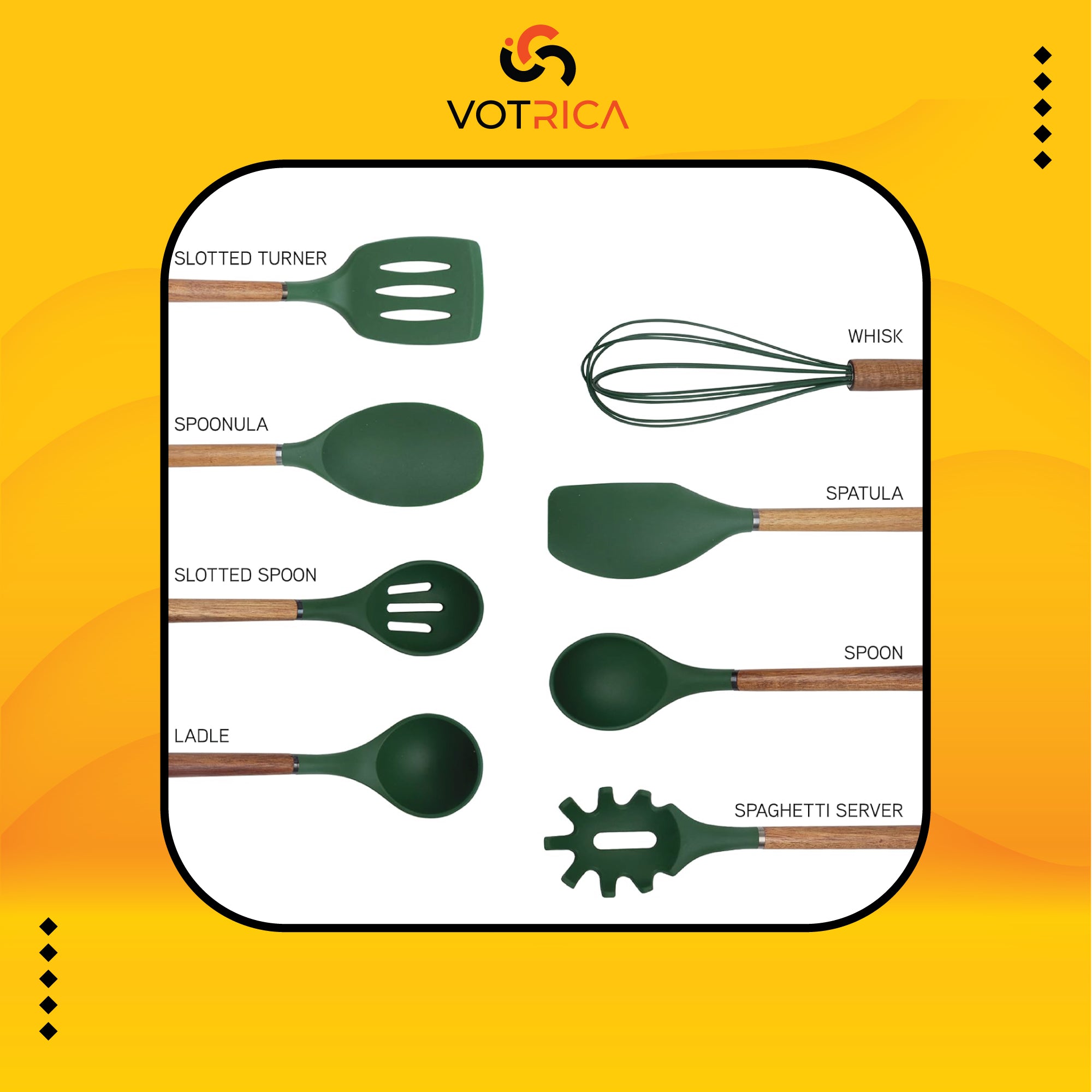 Non Stick Silicone Utensil Set