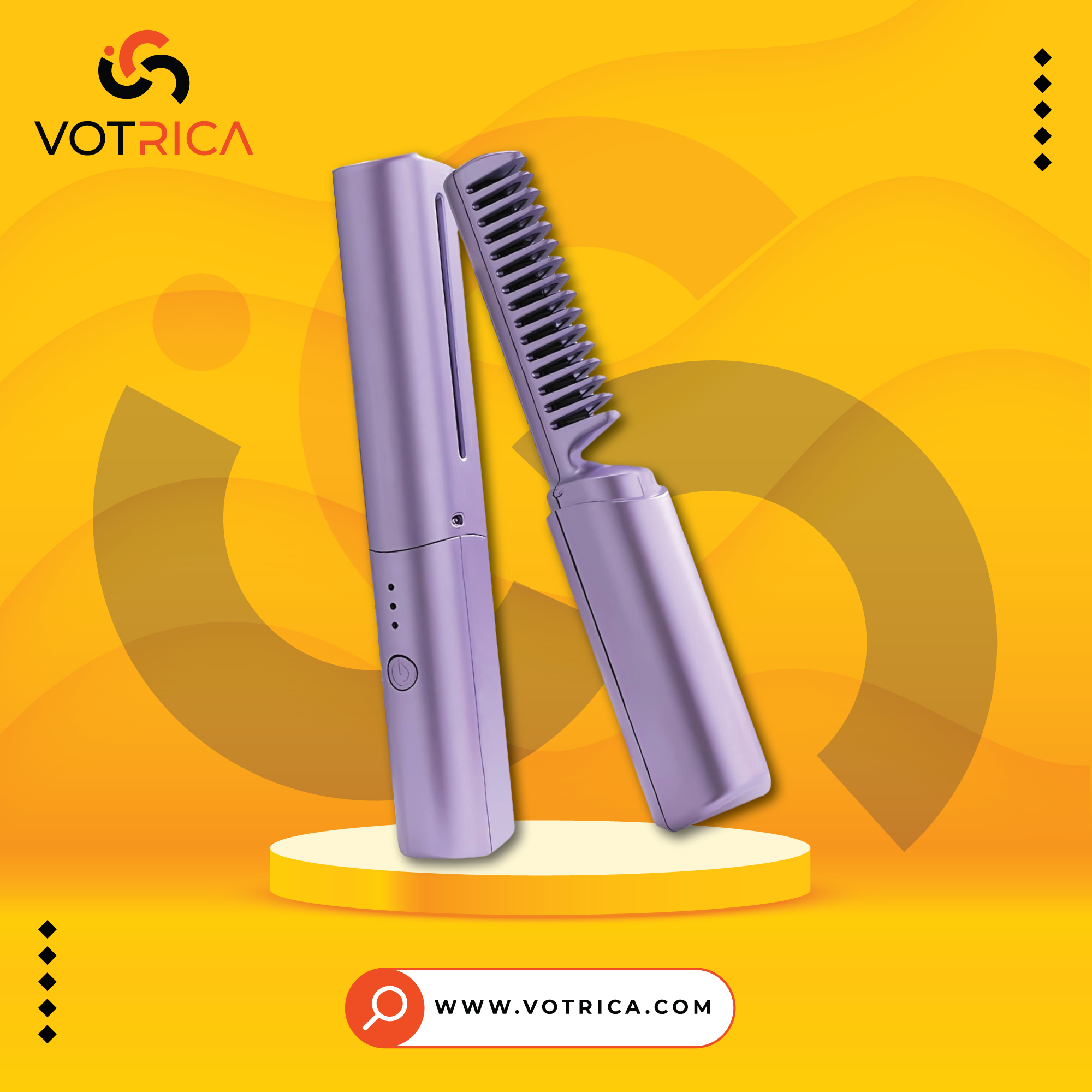 2-in-1 Hair Straightening Comb