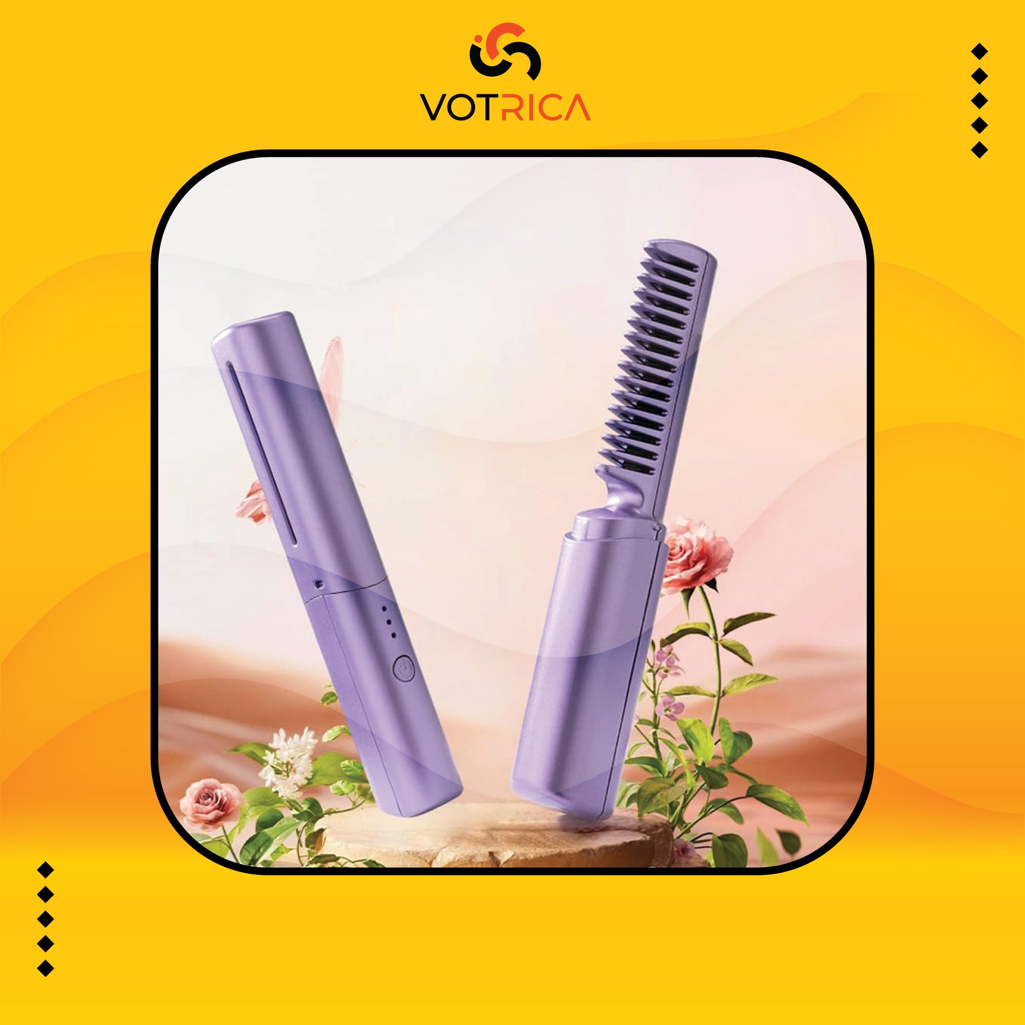 2-in-1 Hair Straightening Comb