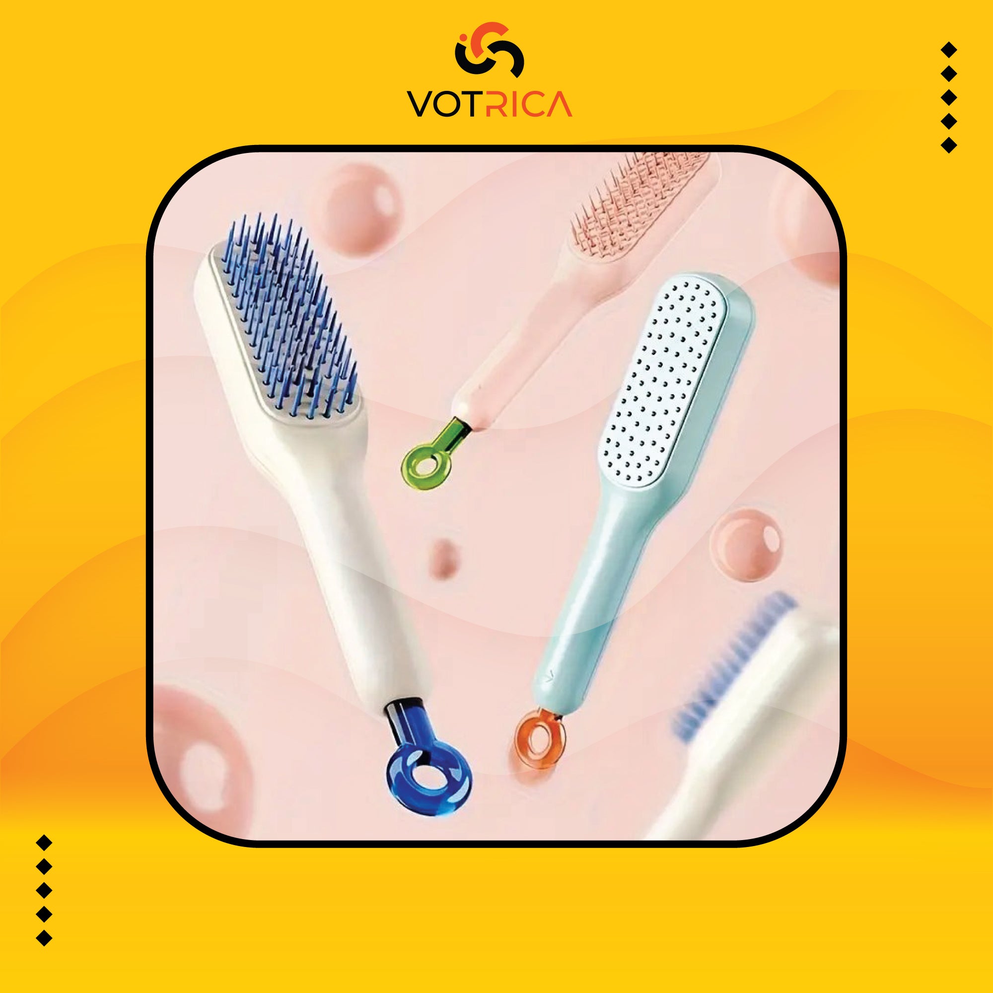 Magic Self Cleaning Hair Brush